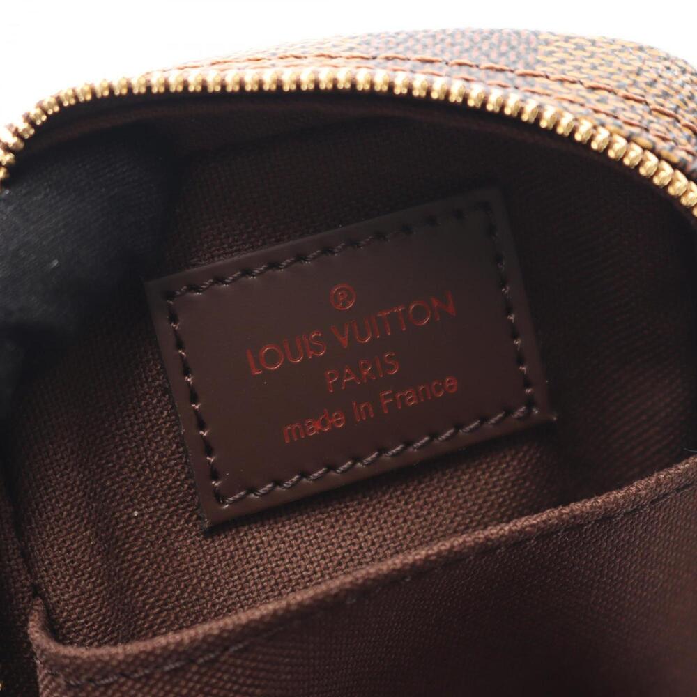 LOUIS VUITTON Authentic Brown Damier Leather Pouch - Picture 4 of 8